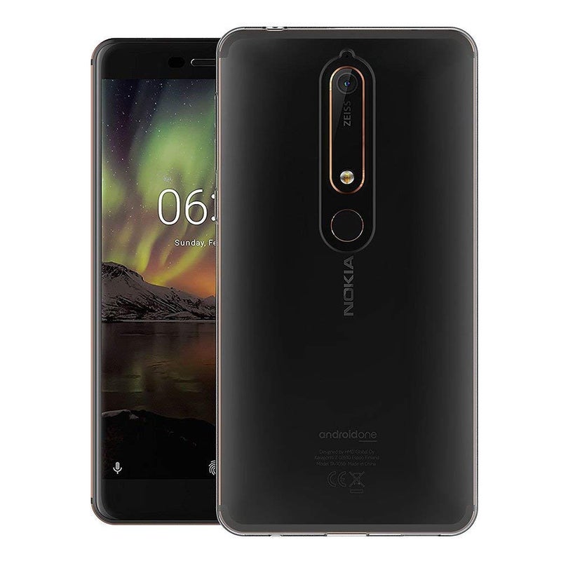 MaiJin Case for Nokia 6.1 (5.5 inch) MaiJin Soft TPU Rubber Gel Bumper Transparent Back Cover - Image 2